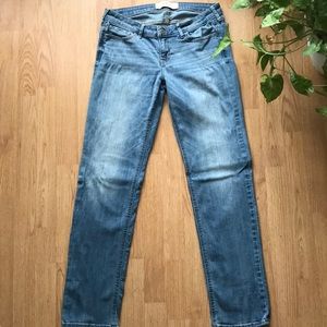 Hollister light wash skinny/straight leg jeans